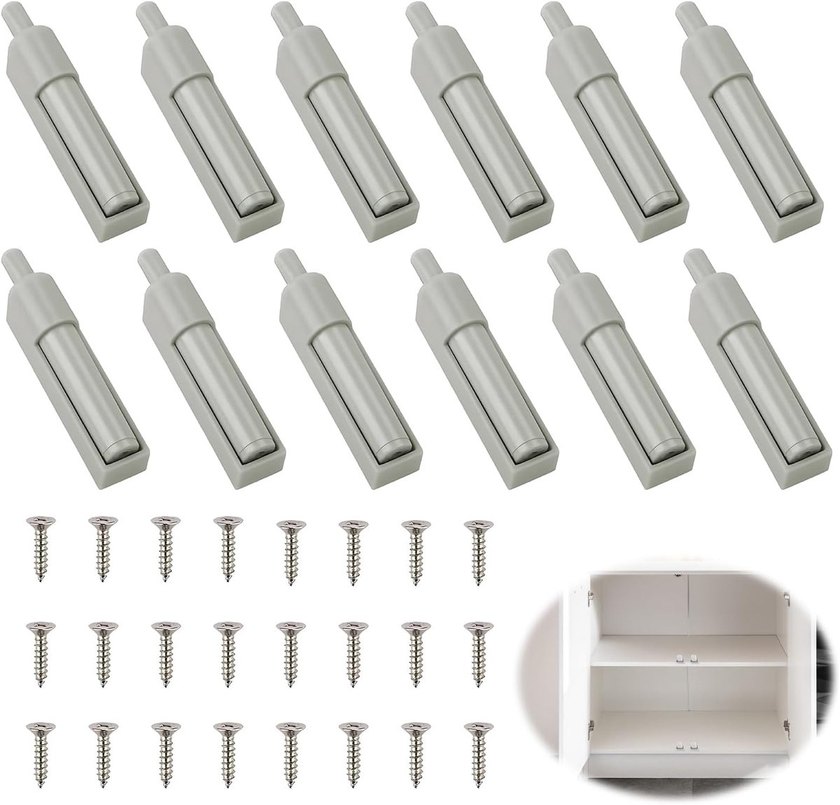 12 stuks softclose achteraf inbouwen, kastdeurdempers