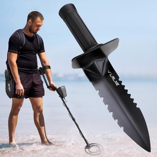 Metalen Detector Schep - Graafgereedschap Rand - Schatten Opduiken - Dubbel Getand - 29.5 cm - Zwart — afbeelding 3