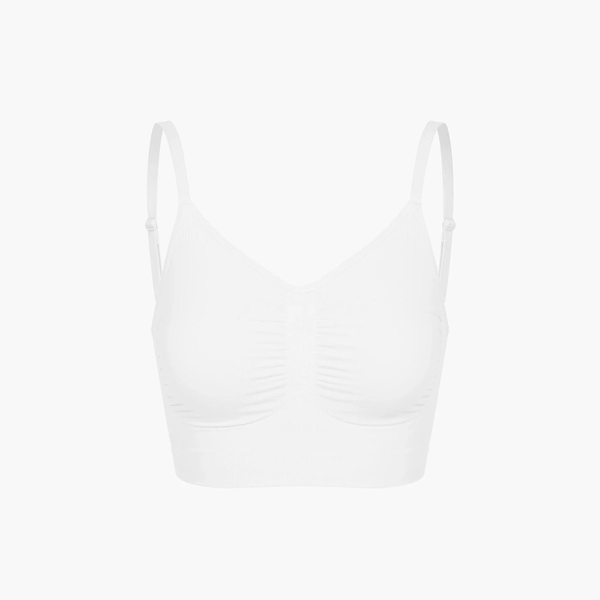 cfab - Comfort Bralette - Wit - 5XL - BH Zonder Beugel Voorgevormd - Ondergoed - Naadlos