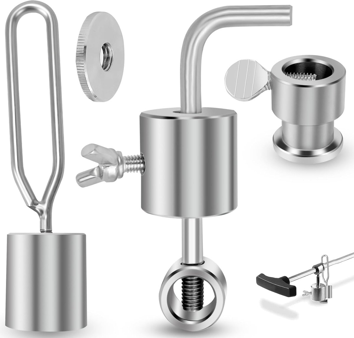 2 stuks Grill Vervanging Spit Counter Balance, 180 g, 286 g Tegenbalans, BBQ Rotisserie Spit Kip Counter Balance voor onevenwichtige belastingen, Gewichtsbalans, Spit Counter Balance voor Gas Grills