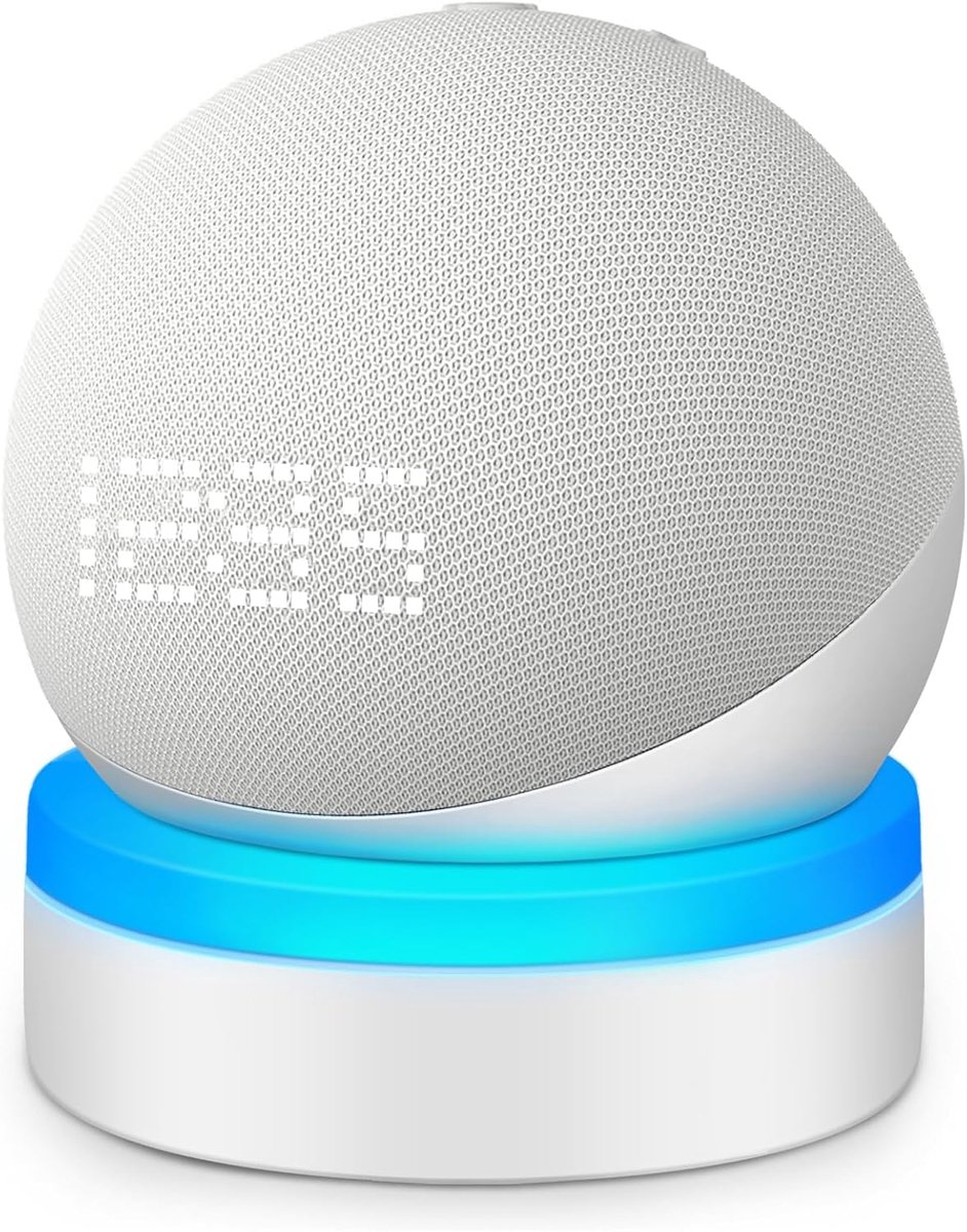 SnelShoppen - Dot 5e Generatie Tafelhouder, ZUOLACO Desktop Stand met Lichtgids voor Dot 5e/4e Generatie, Ruimtebesparende Dot 5 Accessoires met Ingeb