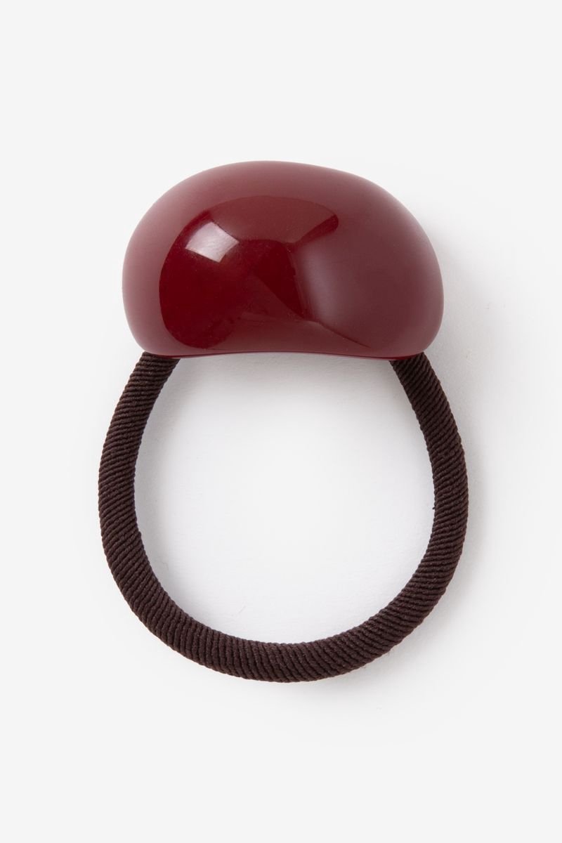 Sissy-Boy - Rode resin haarelastieken met cuff