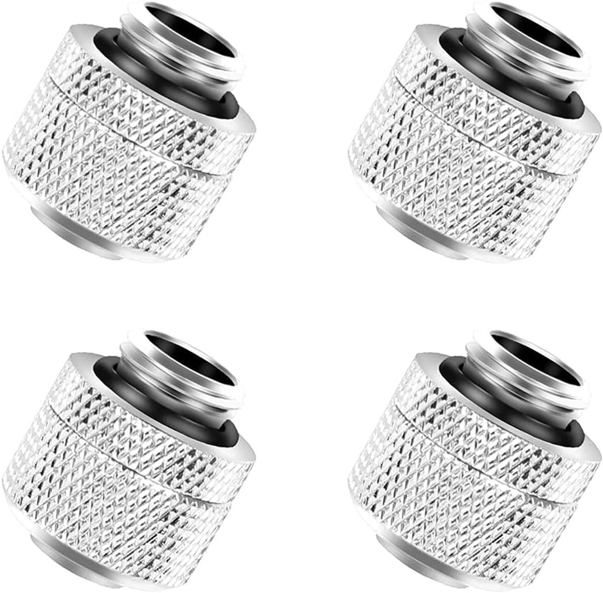 SnelShoppen - 4PCS PC Waterkoeling Aansluitingen G1/4 Draad Nozzle Waterkoeling Buizen Fitting Compressie Fitting Messing