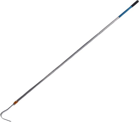 Uitschuifbare Zolderhaak - Trekstok Ladder - Zolder Toegang - Robuuste Metalen Constructie - 159 cm - Grijs — afbeelding 2