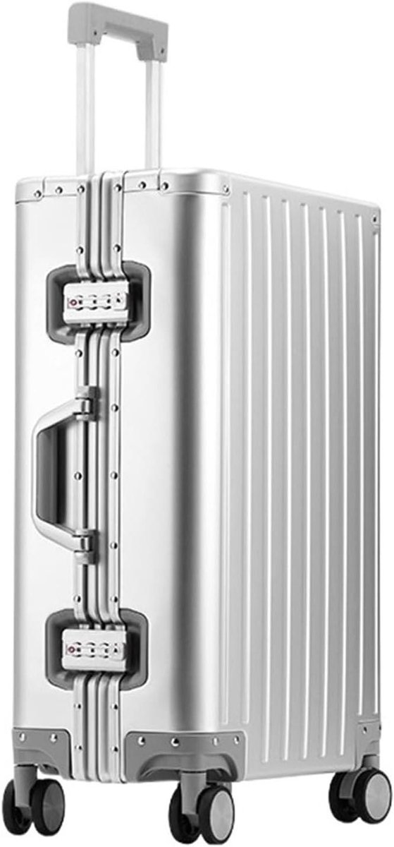 Bagage Trolley - Reiskoffer Koffer - Zakenreizen Reizen - Waterdichte Hardshell - 28 inch - Metaal