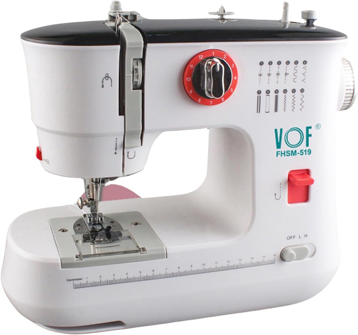 SnelShoppen - Kleine Naaimachine voor Beginners, 12 Steken, Draagbare Mini Naaimachine met Upgrade, EU Stekker, 220 V, Ideaal voor Creatieve Projecten