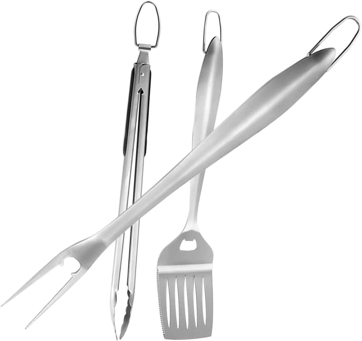 Barbecue Gereedschapset - Grillaccessoires Set - Buiten Koken - Roestvrij Staal - 456 cm - Diverse kleur
