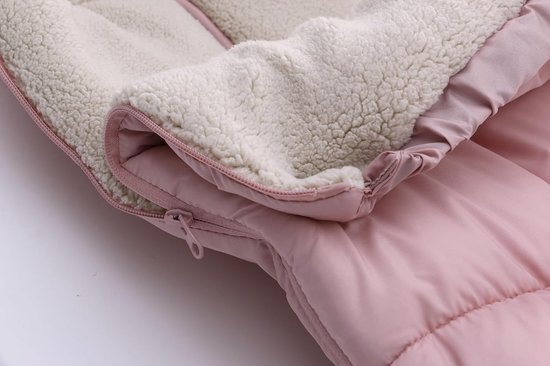 Voetenzak baby - Wandelwagen deken - Warmte buiten - Waterafstotend materiaal - 90x48 cm - Roze — afbeelding 3