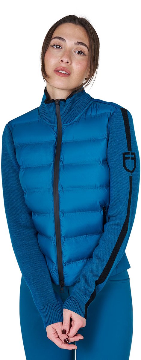 Equestro FW25 Jas Nylon Zip Blauw