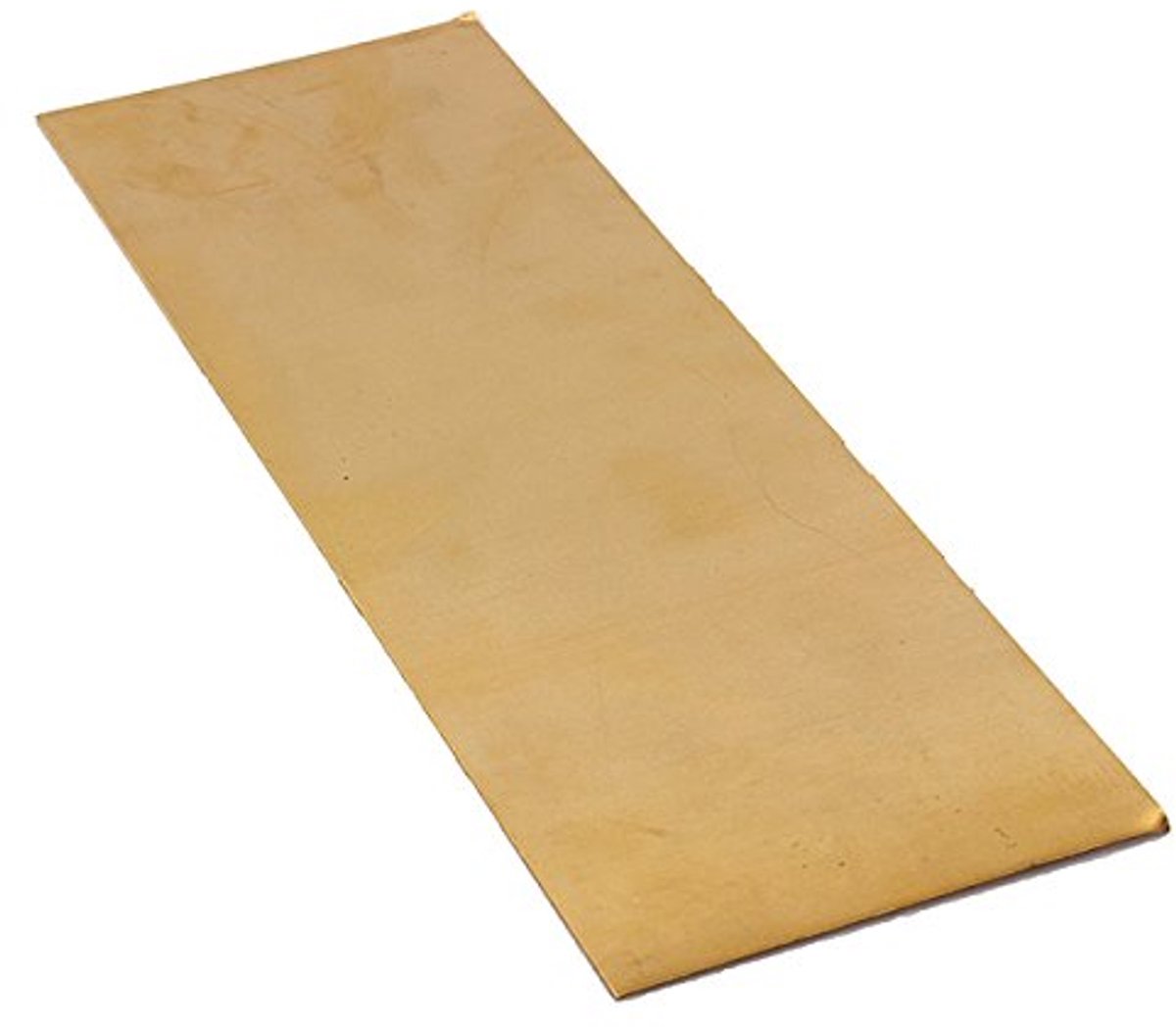 Messingplaat H62 corrosiebestendig 300 x 100 x 0,5 mm