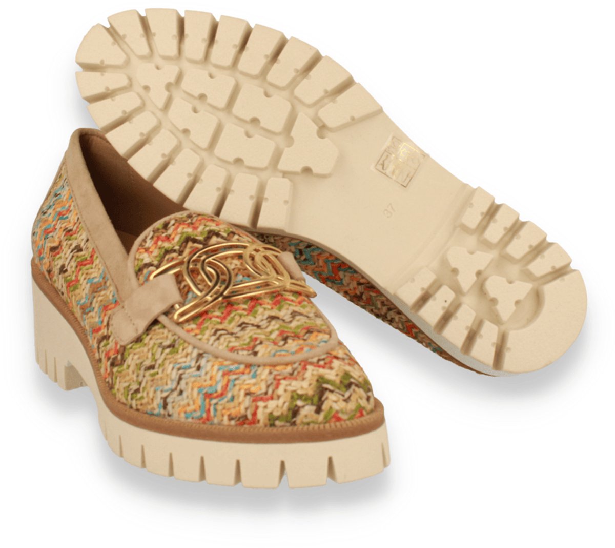 Jhay Dames Mocassin Multicolor | Multicolour | Maat: 39