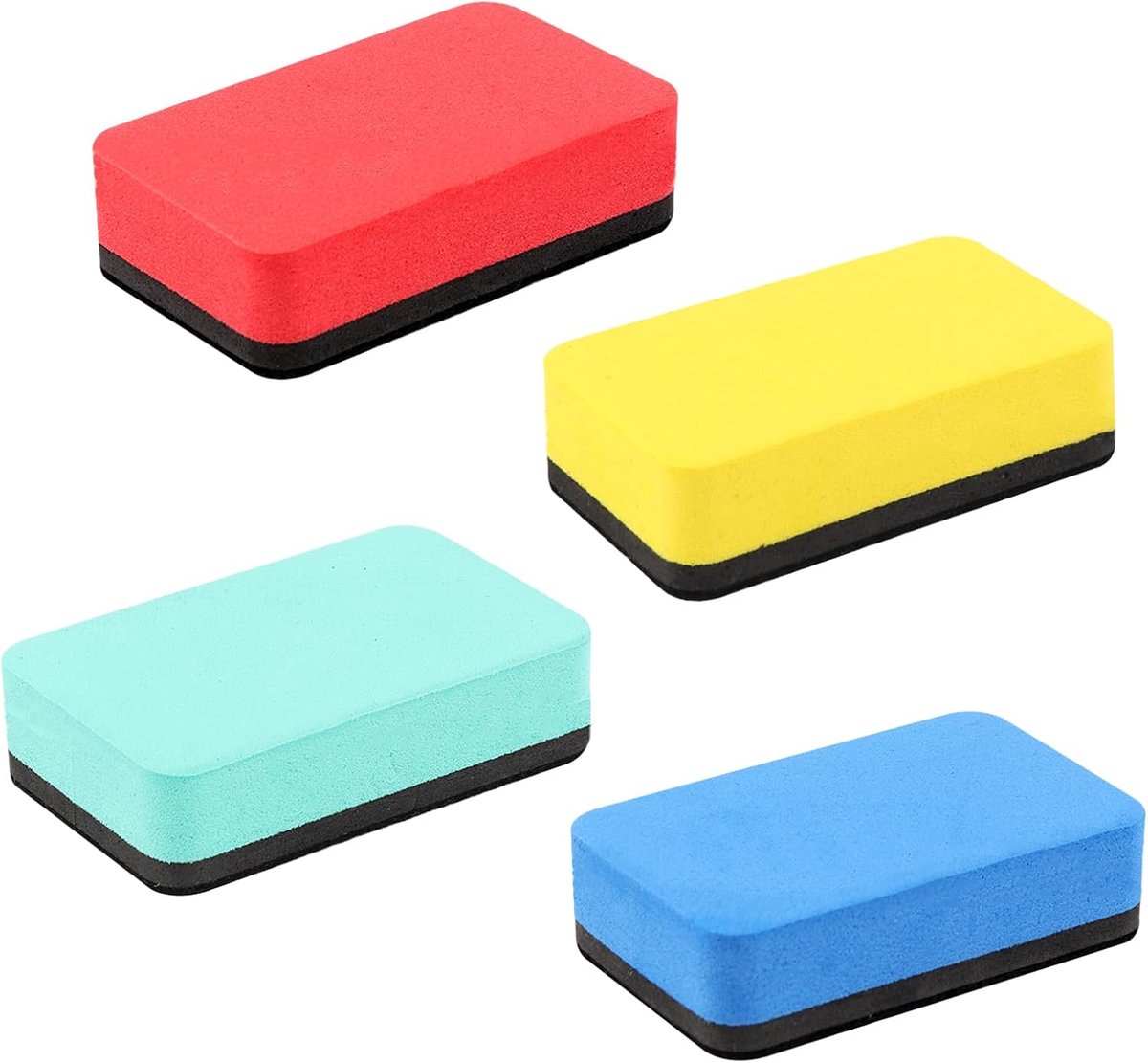Thijox - Whiteboardspons, Eva Magnetische Reiniger, Wasbaar, Sterke Magneet voor Kleine en Grote Whiteboards, Droog Afwasbare Borden, Kantoor en Schoo