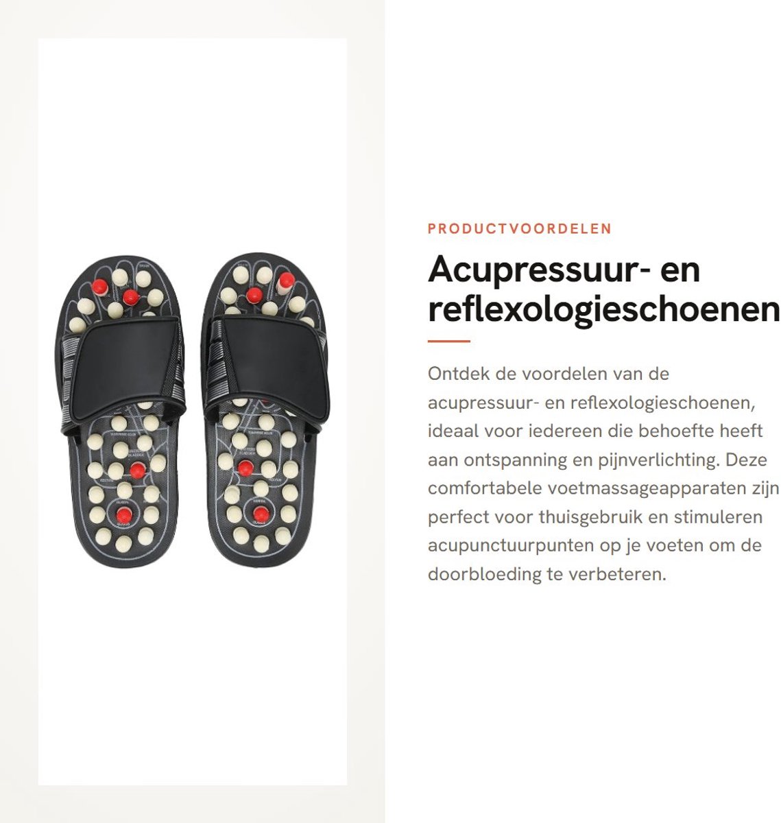 Inovra- Voetmassageapparaat Thuisgebruik - Massage Slippers - Pijn-/Stressvermindering - Verbeterde Doorbloeding - Acupressuurpunten Stimuleren - Massageslippers