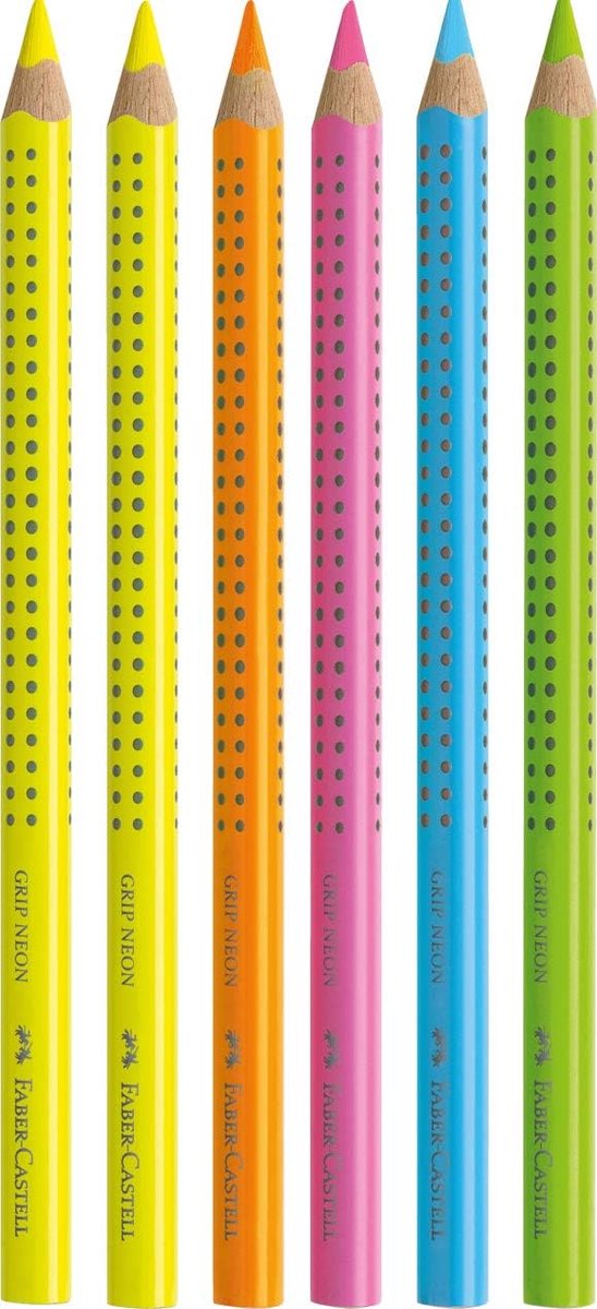 Thijox - Jumbo Grip Neon Textliner Set - 10 Stuks - Markeerstiften in Geel, Groen, Roze, Oranje en Blauw - Ideaal voor School, Werk, Creatief Gebruik