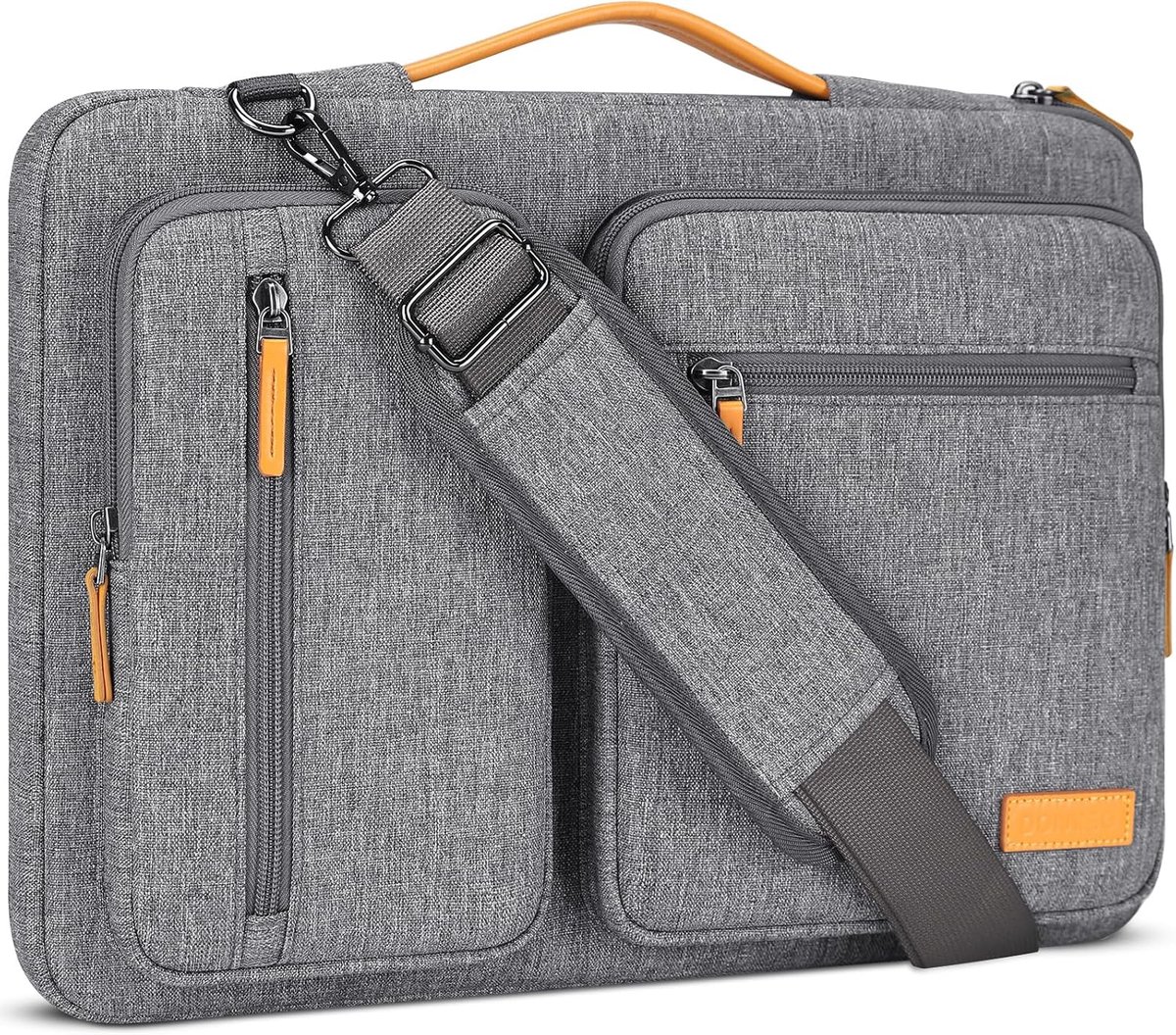Thijox - DOMISO Laptophoes LP04 - Beschermende Neopreen Laptop Sleeve - Elegant Zwart - Geschikt voor 15,6 inch Laptops - Perfect voor School, Werk en