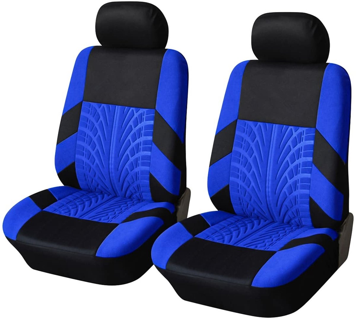 Dailygoods- Autostoelhoes Universeel - Set van 2 - Voorstoelbekleding - Slijtvaste Textuur - Ademend Vermogen - Bescherming tegen Vlekken - Autostoelbekleding