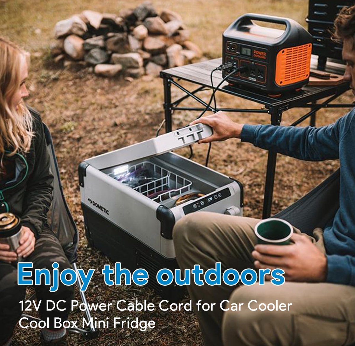 Thijox - Vervangingskabel 12V/24V voor Mini Koelkasten, 2m Hooggeleidend 18 AWG, Geschikt voor Camping, Auto, Reis, Dometic, Waeco en Mobicool – foto 4