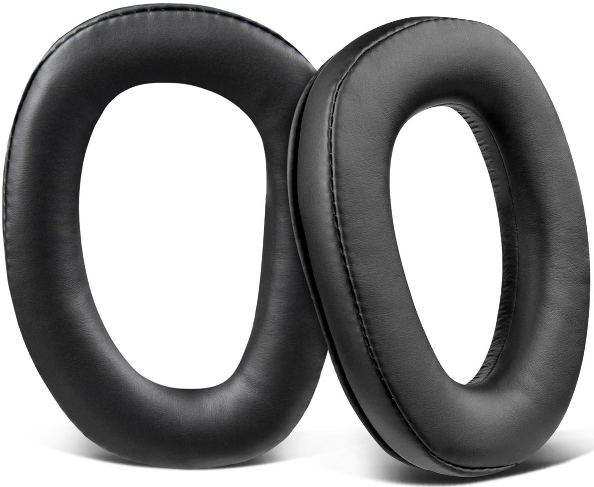 Dailygoods - SOULWIT vervangende lederen oorkussens voor Sennheiser GSP 370/350/303/302/301/300, hoofdtelefoon voor GSP370, GSP350, Earpads voor geluidsisolatie