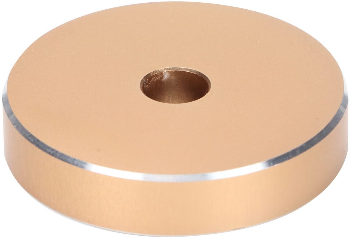 Dailygoods - Zwarte vinyladapter - Draaitafel adapter - Hoogwaardige kwaliteit - Zwart - Groot gat - Perfect voor 45 toeren vinyl - Geschikt voor draa...
