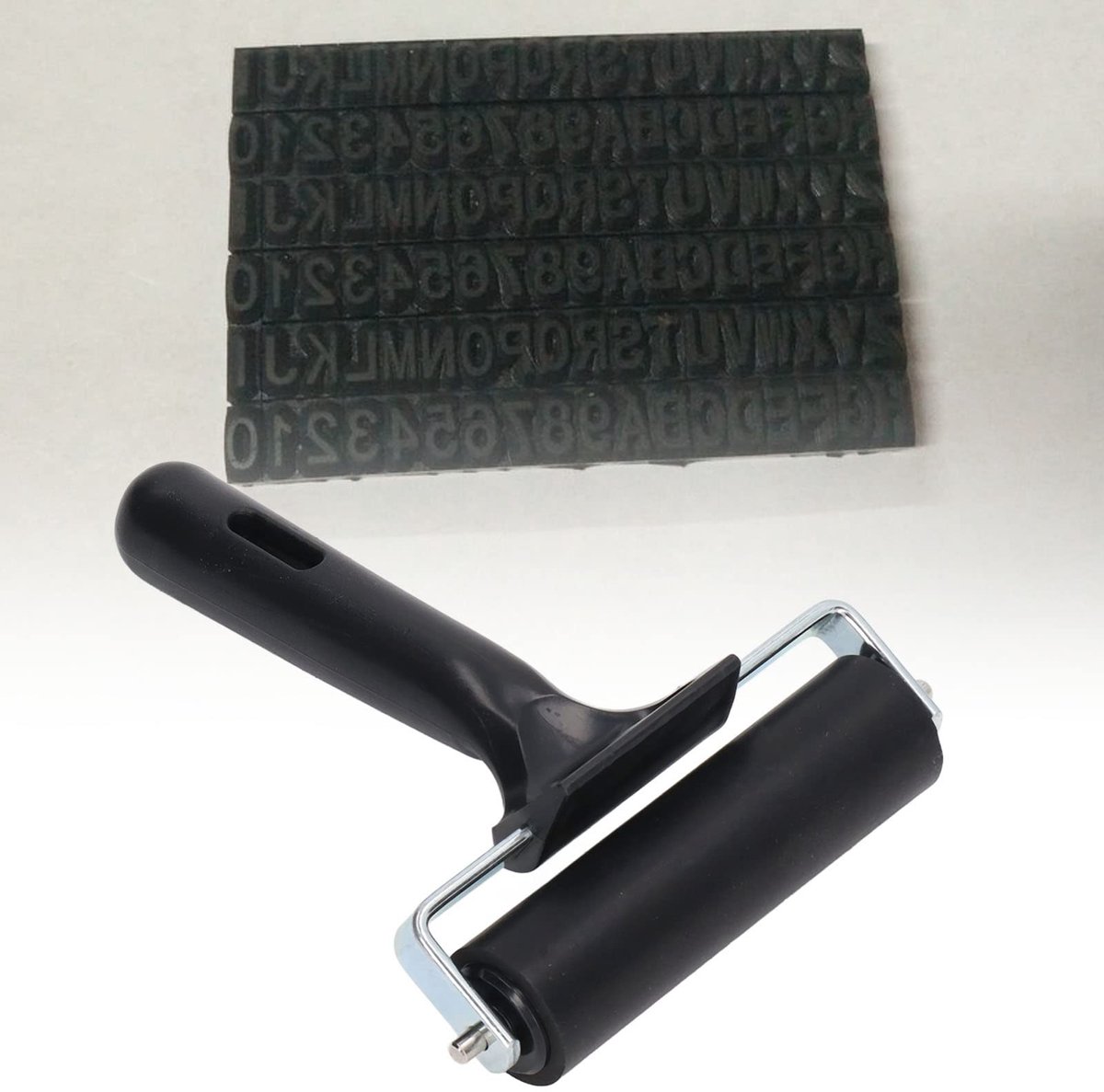 Dailygoods- Schilderij Roller 10cm - Antislip Handvat - Eenvoudig te Gebruiken - Gemakkelijk Schoon te Maken - Geschikt voor Strasstenen - Comfortabele Grip - Verfroller