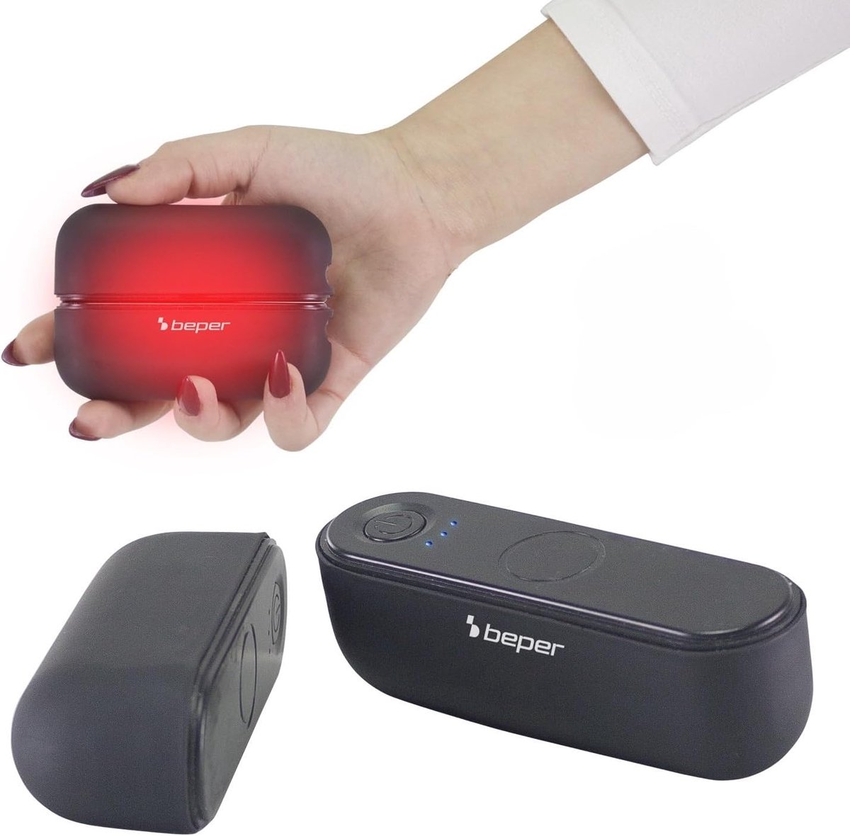 Thijox - Oplaadbare Magnetische Handwarmer - Draagbare Handwarmer met 3 Warmteniveaus, USB-C Opladen, 7 Uur Batterijduur, Ideaal voor Winter, Camping,