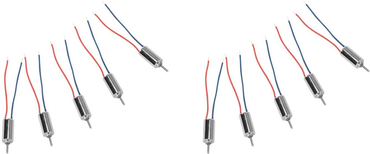 Dailygoods- Micro Motor 10 Stuks - Kernloze Motor - Compact Ontwerp - Stabiele Prestaties - Laag Stroomverbruik - Gevoelige Start - Mini Motor