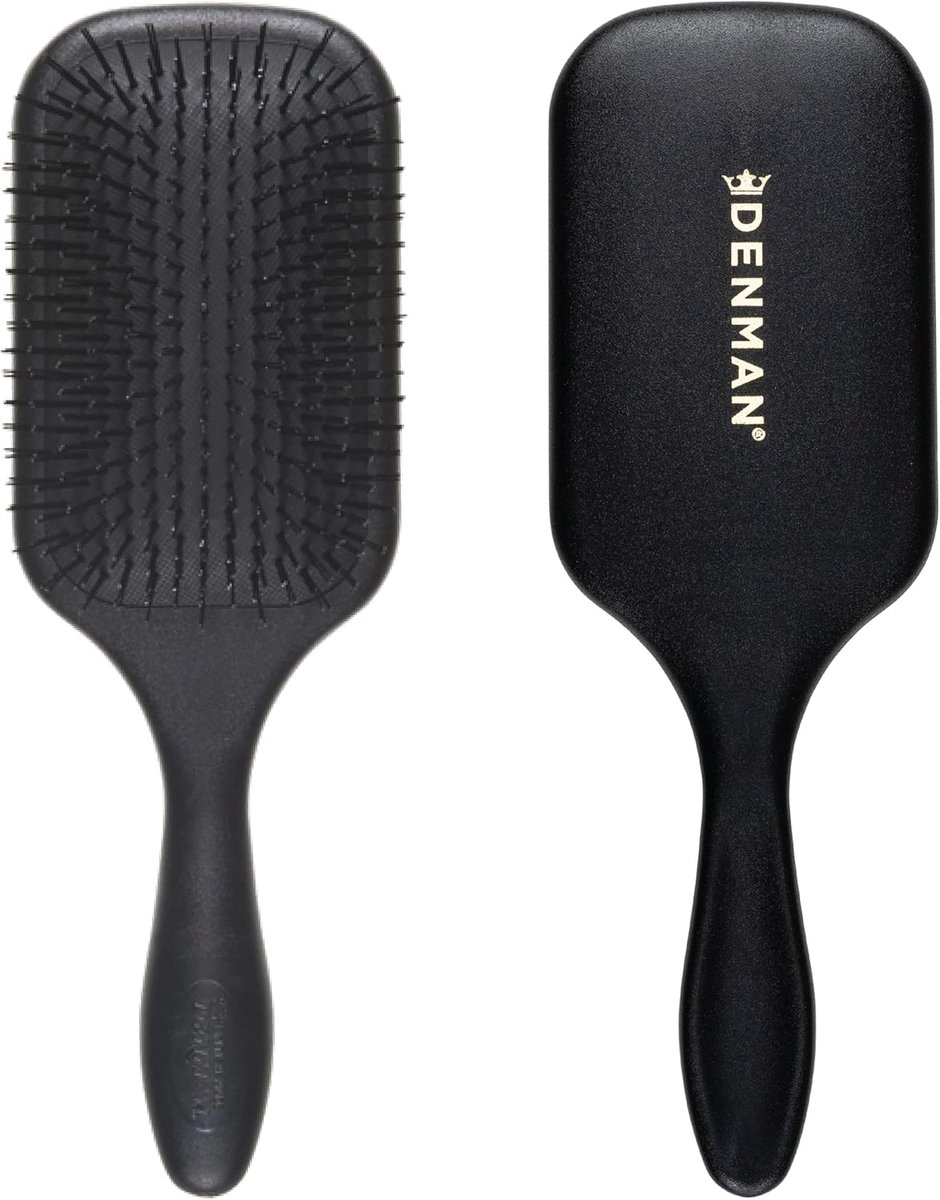 Thijox - Tangle Tamer Ultra Detangling Paddle Brush voor Krullend Haar - Zachte Nylon Borstel voor Nat & Droog Haar - Ideaal voor Pruik & Hair Extensi
