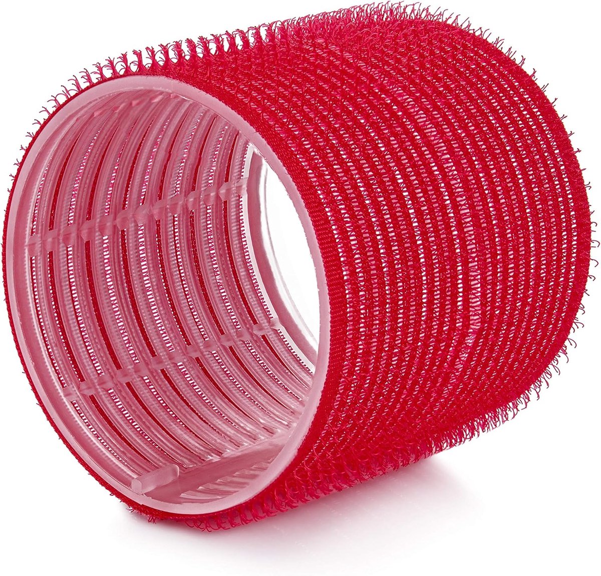 Thijox - Haarrollers Jumbo 70mm, Set van 6 Stuks, Zelfklevende Krulspelden voor Volle, Natuurlijke Krullen zonder Hitte, Rood voor Feest en Dagelijks