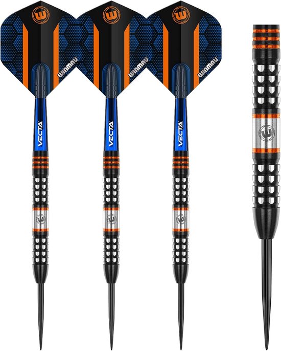 Dartpijlen Set - Tungsten Pijlen - Precisie Werpen - 90% Tungsten Kwaliteit - 22 gram - Zwart Oranje — afbeelding 5