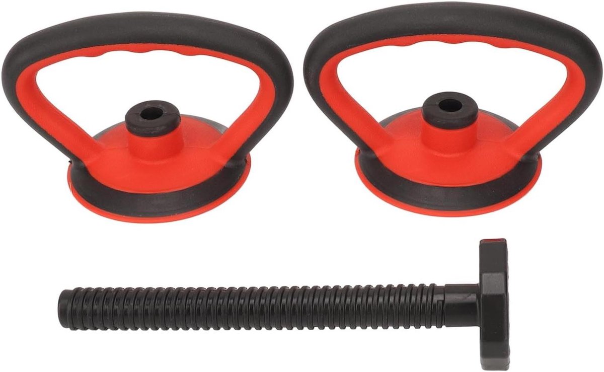 Kettlebell Handvat - Dumbbell Converter - Kracht Training - Verstelbaar Grip - Tot 50 kg - Zwart