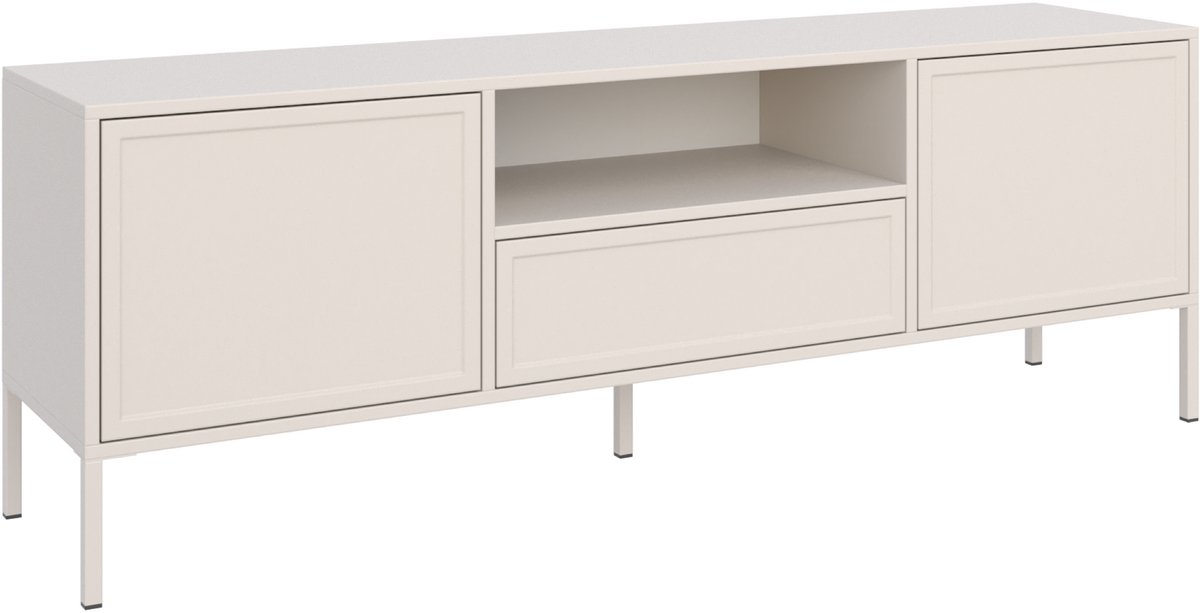 Selsey Lummo – TV-meubel met 4 deuren - Kasjmier - 207cm kasjmiergrijs