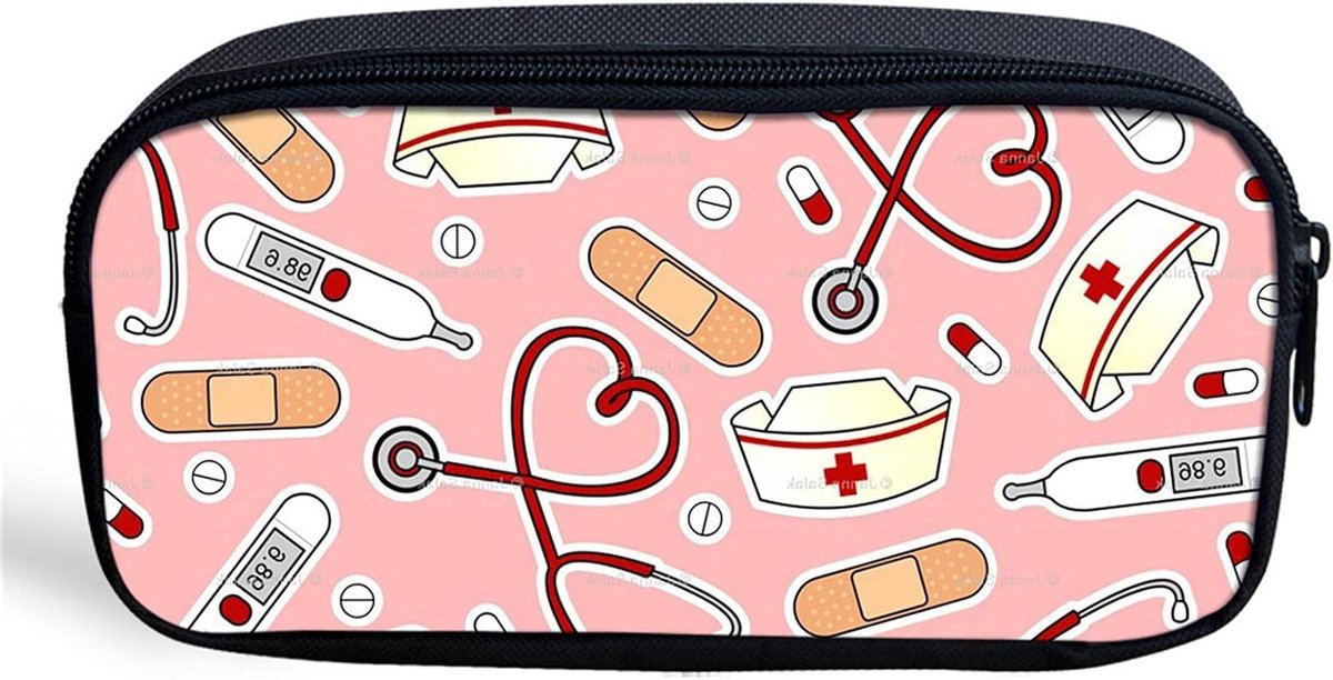 Pen etui - Etui voor spullen - School en kantoor - Duurzaam polyester - 218 cm - Multicolor patronen