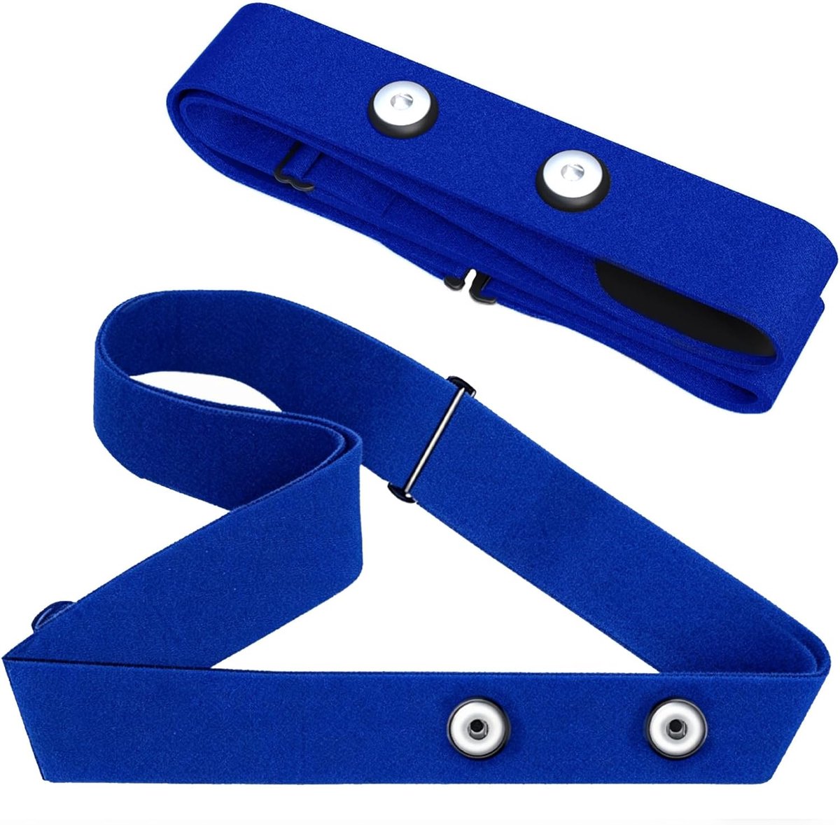Thijox - Hartslagmeter Borstband Antislip Blauw - Comfortabele Reserveband voor Garmin Polar Wahoo - Verstelbaar 70-110 cm - ANT+ Bluetooth
