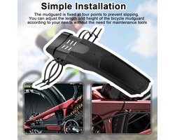 Bicycle Mudguard 2pcs MTB Mudguard 29 * 9cm - For 20-29 inch mountain bikes, for all kinds of mountain bikes, road - ShopVlot