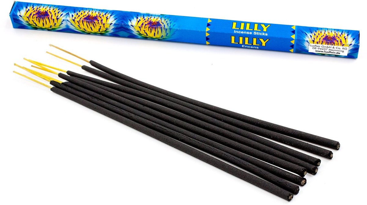 Dailygoods - Eersteklas Wierookstokjes Lily - Natuurlijk en Traditioneel uit India, Bulkverpakking van 10 Dozen