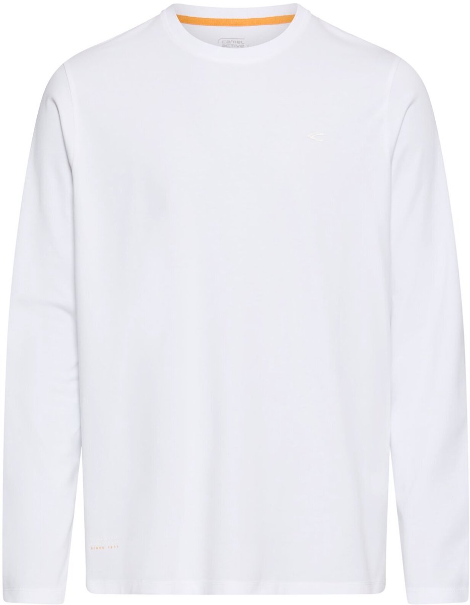 camel active fleXXXactive® T-shirt met lange mouwen en Stay Fresh-functie - Maat menswear-M - Wit