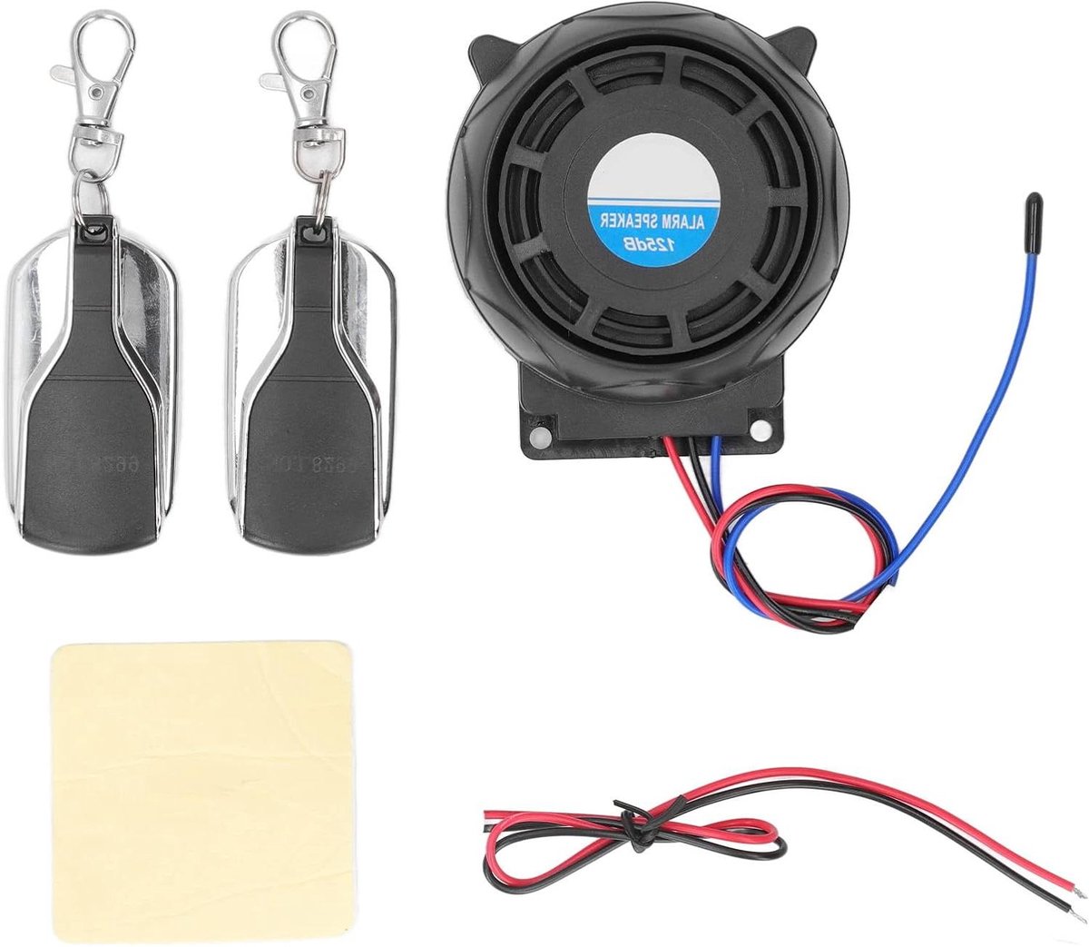 Motor Alarm Systeem - Diefstal Beveiliging - Motor Beveiligen - 2 Controllers - 150m Bereik - Zwart