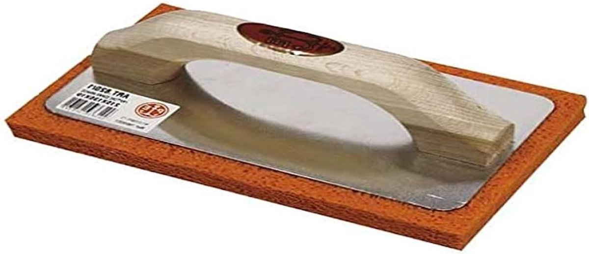 Metseltroffel Rubber - Voegspaan Gips - Metselwerk Afwerken - Volledig Rubber - 10 x 24 cm - Oranje