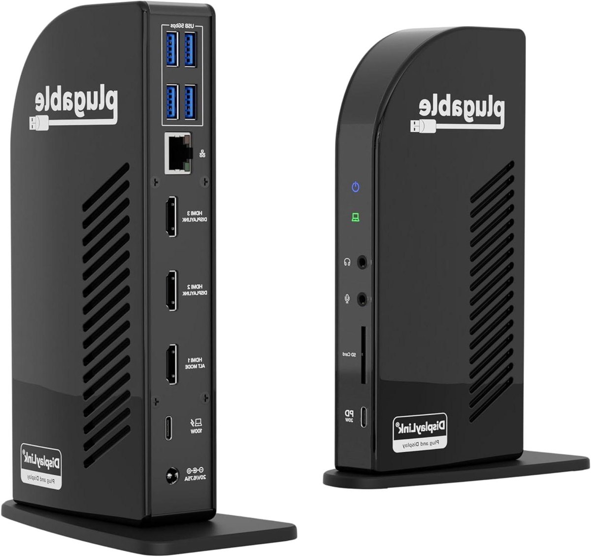 Docking Station - USB C Hub - Meerdere Monitoren - 13 Poorten - 100W Opladen - Zwart