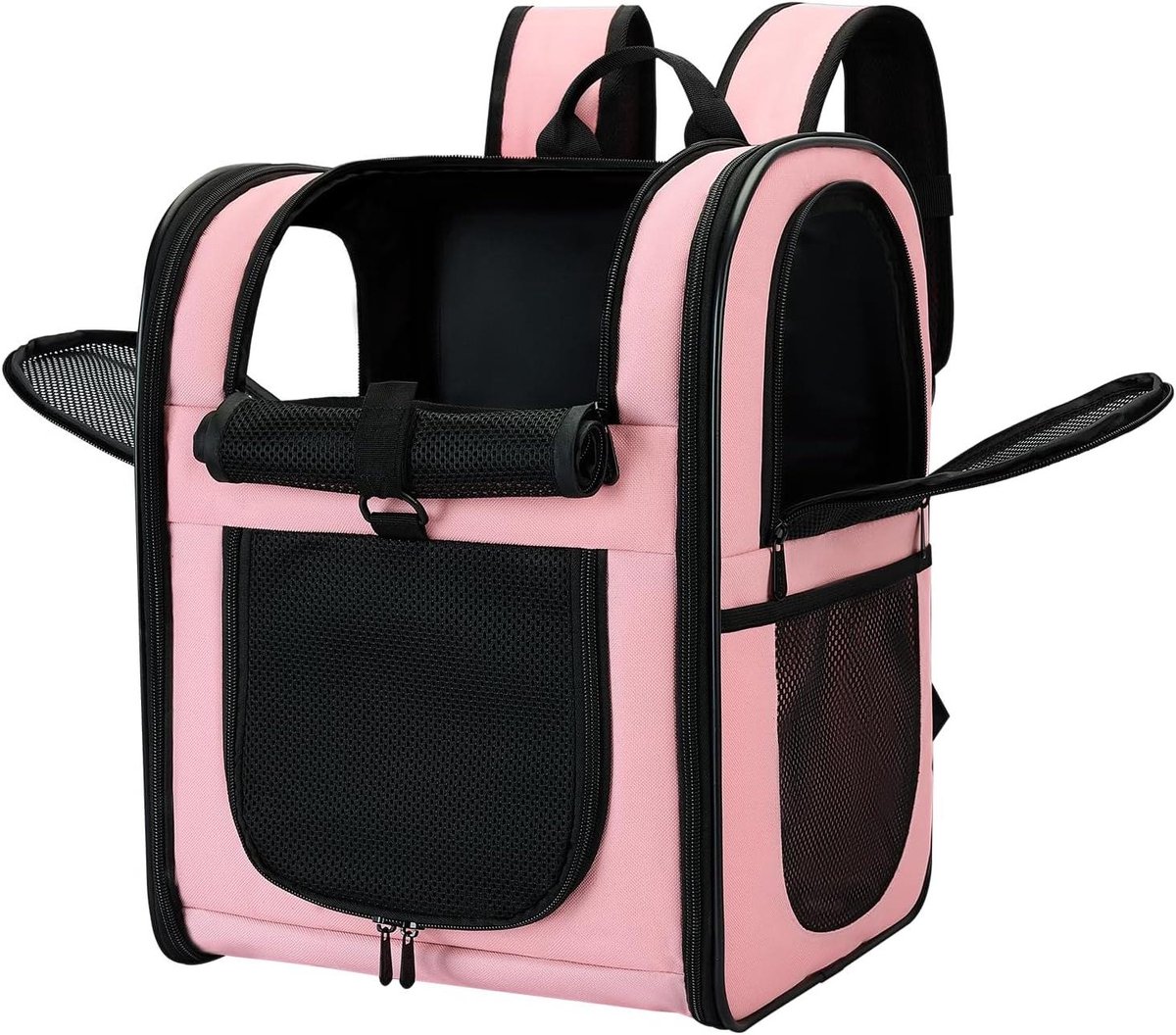 Dieren Rugzak - Reismand - Buitenactiviteiten - 360 graden ventilatie - 32 x 29 x 43 cm - Roze
