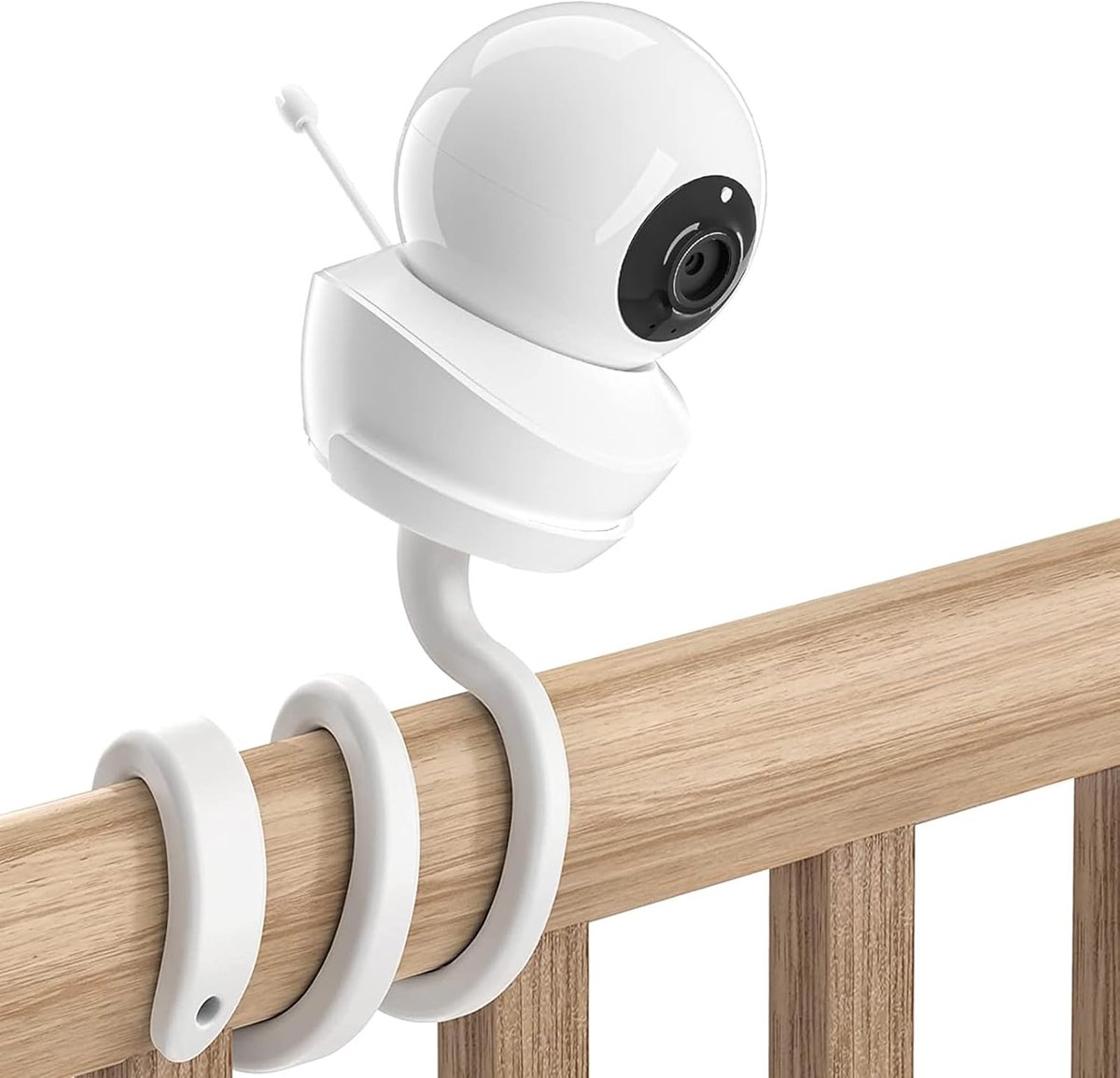 Thijox - Monitorhouder voor Babysense Babyfoon S2/V43, Flexibele Camerahouder voor Babybed, Babyfoonhouder Clip voor Videobewaking, Ideaal voor Babyka