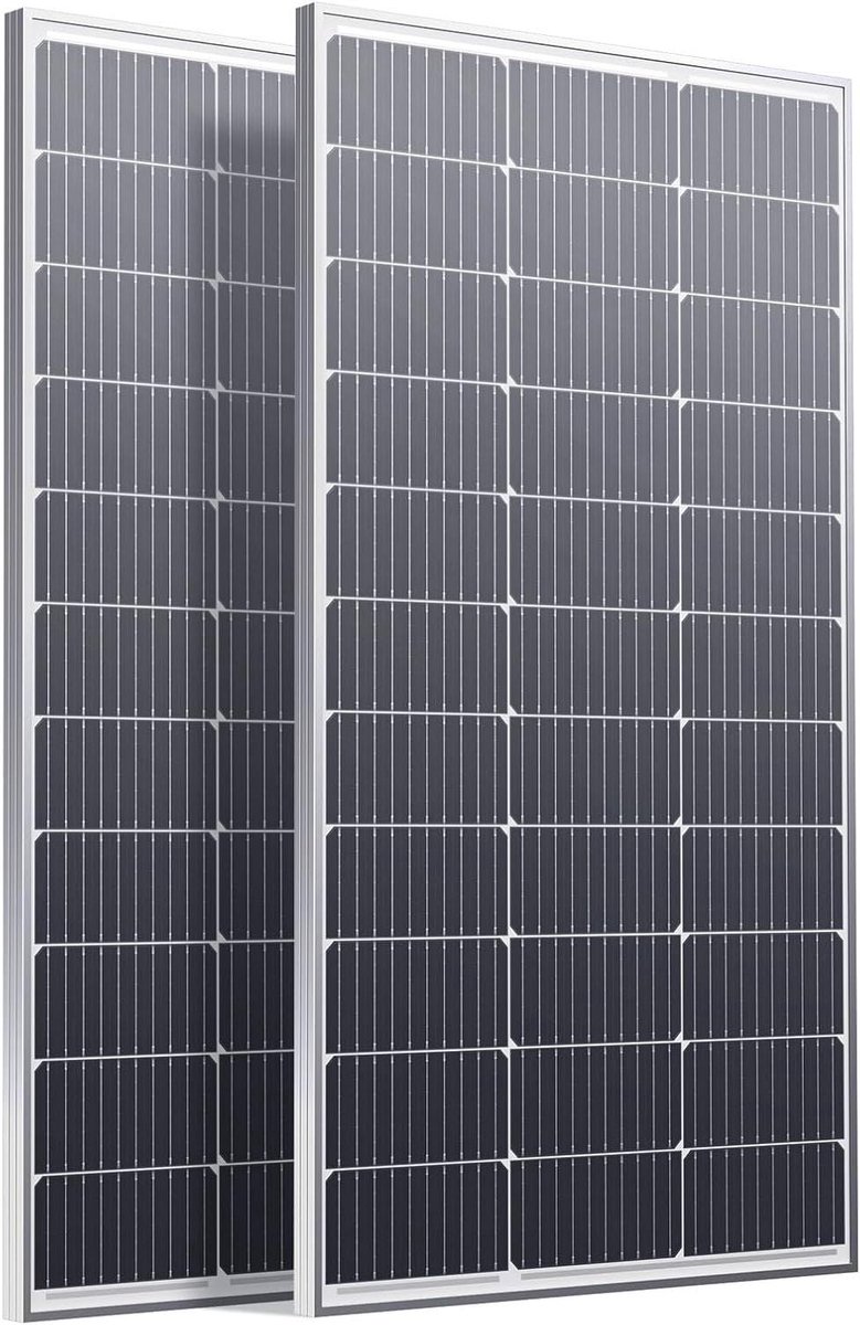 Zonnepaneel Set - PV Modules - Off-Grid Energie - Hoog Rendement - 200 Watt - Zilver