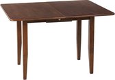MASELA - Uitschuifbare eettafel - Donkerbruin - Rubberhout