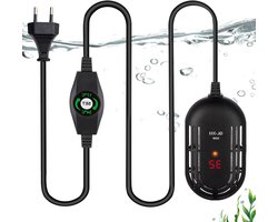 Aquarium Verwarmer - Verwarmingsstaaf - Water Temperatuur - Externe Controller - 50 Watt - Zwart