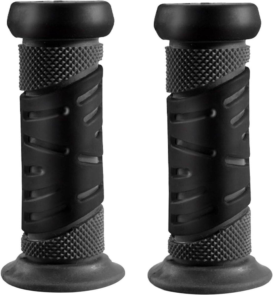Fietshandgrepen Kinderen - Fietsstuur Handvatten - Veilig Fietsen - Verbeterd Rubber Materiaal - 100 mm Lengte - Zwart