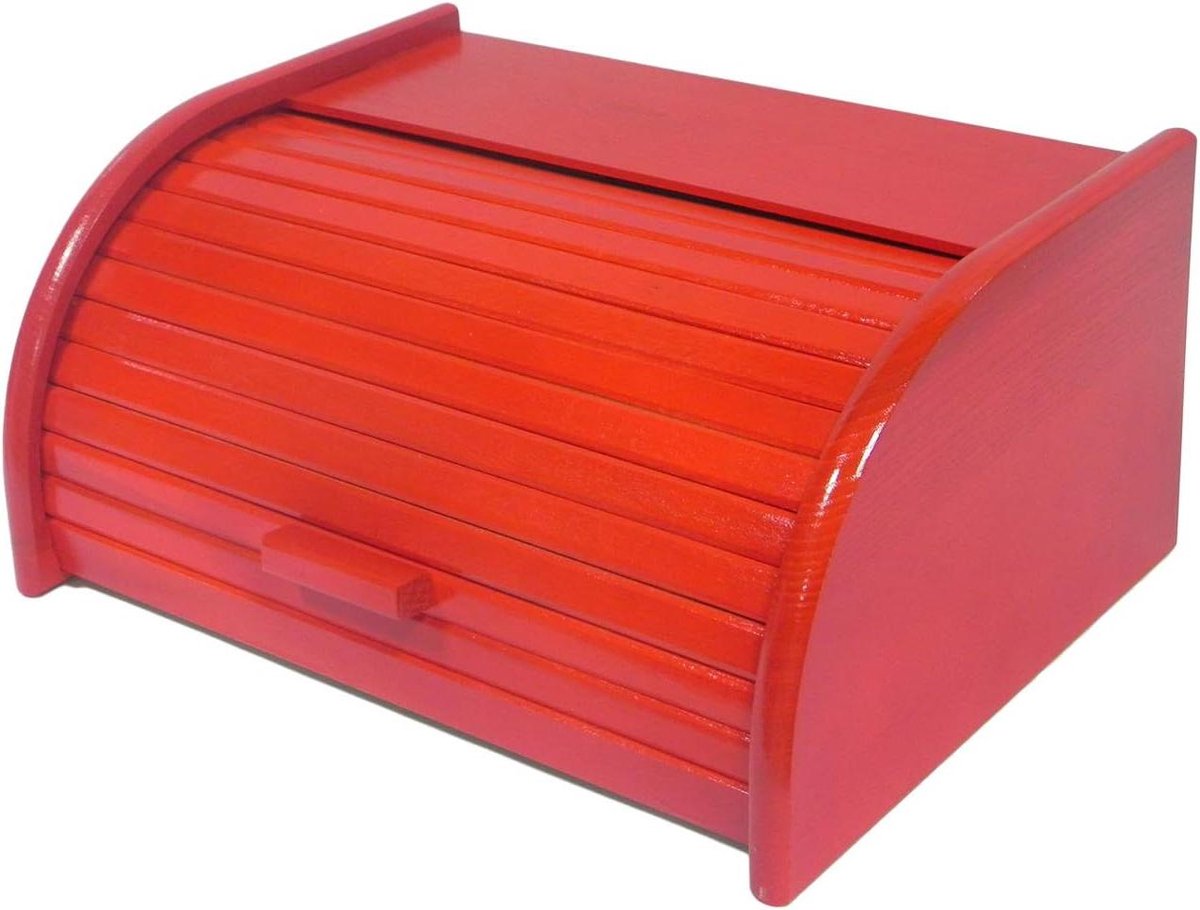 Houten Broodtrommel - Keuken Opberger - Brood Vers Houden - Massief Beukenhout - 16 x 31 x 26 cm - Houtkleur