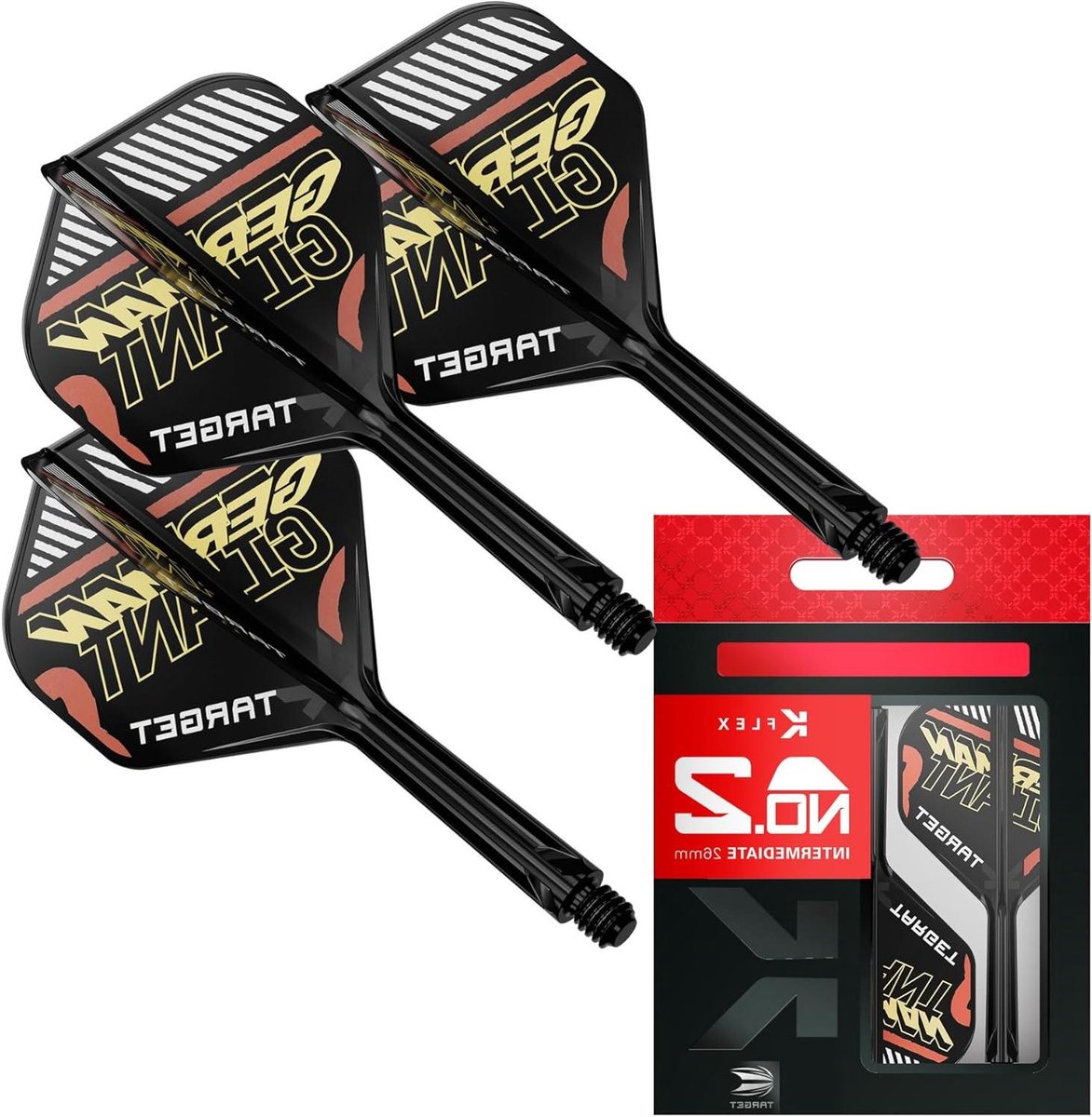 Dart Flights en Stems Systeem (90 Graden Vlucht) - Set van 3 - Flexibel en Schokbestendig