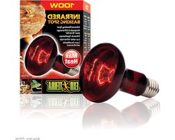 Warmtelamp Reptielen - Infrarood Lamp - Terrarium Verwarmen - 24-uurs Warmtebron - 100 Watt - Rood