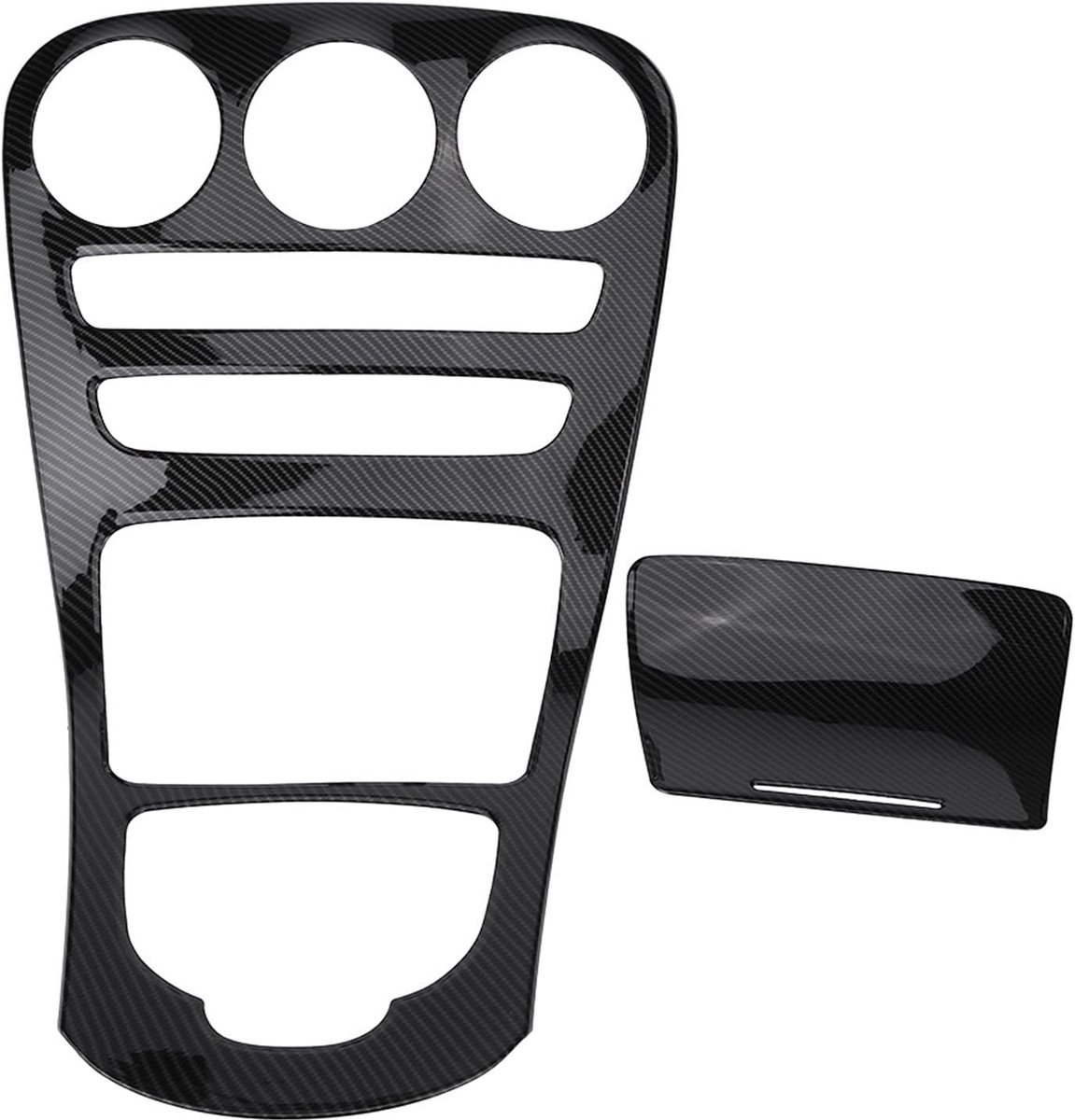 Center Console Decoratie voor C Class W205 en GLC Class W253 (2015-2018) - ABS, Acrylvezel en Carbon Afwerking voor Luxe Interieur en Bescherming