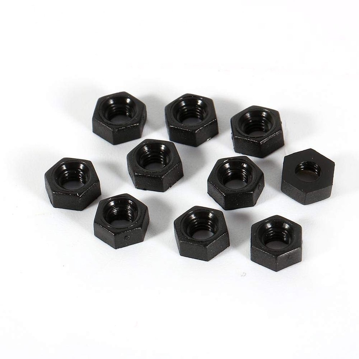 Plastic Nylon Moeren Set - Hexagonale Zwarte Moeren voor M2, M3, M4 Schroeven - 100 Stuks Verpakking